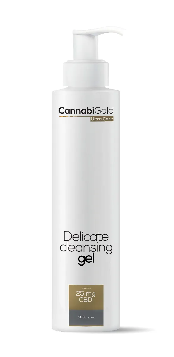 CannabiGold Ultra Care Delicate, delikatny żel myjący do każdego rodzaju skóry, 200 ml