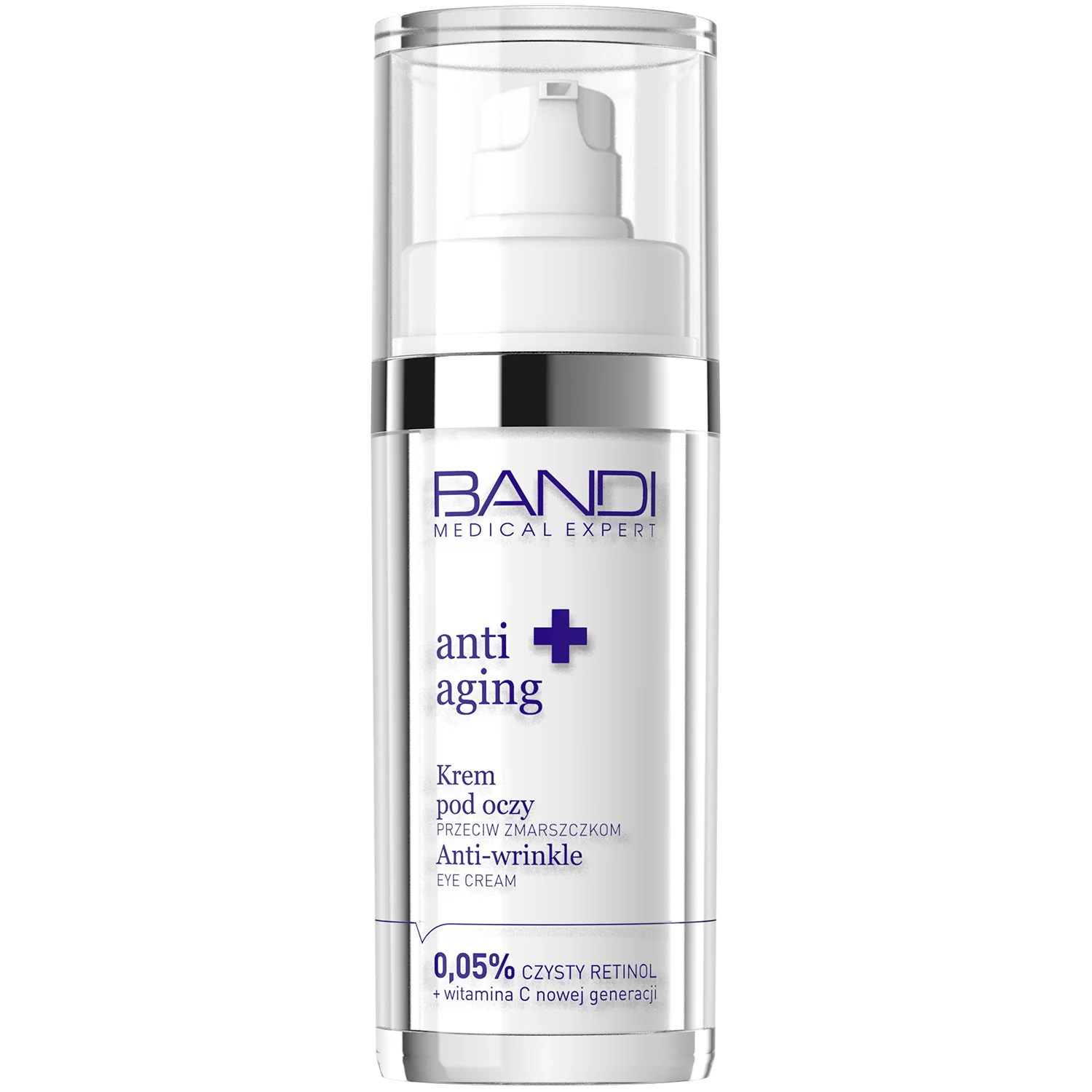 BANDI Medical Expert Anti-Aging krem pod oczy przeciw zmarszczkom z czystym retinolem i witaminą C, 30 ml
