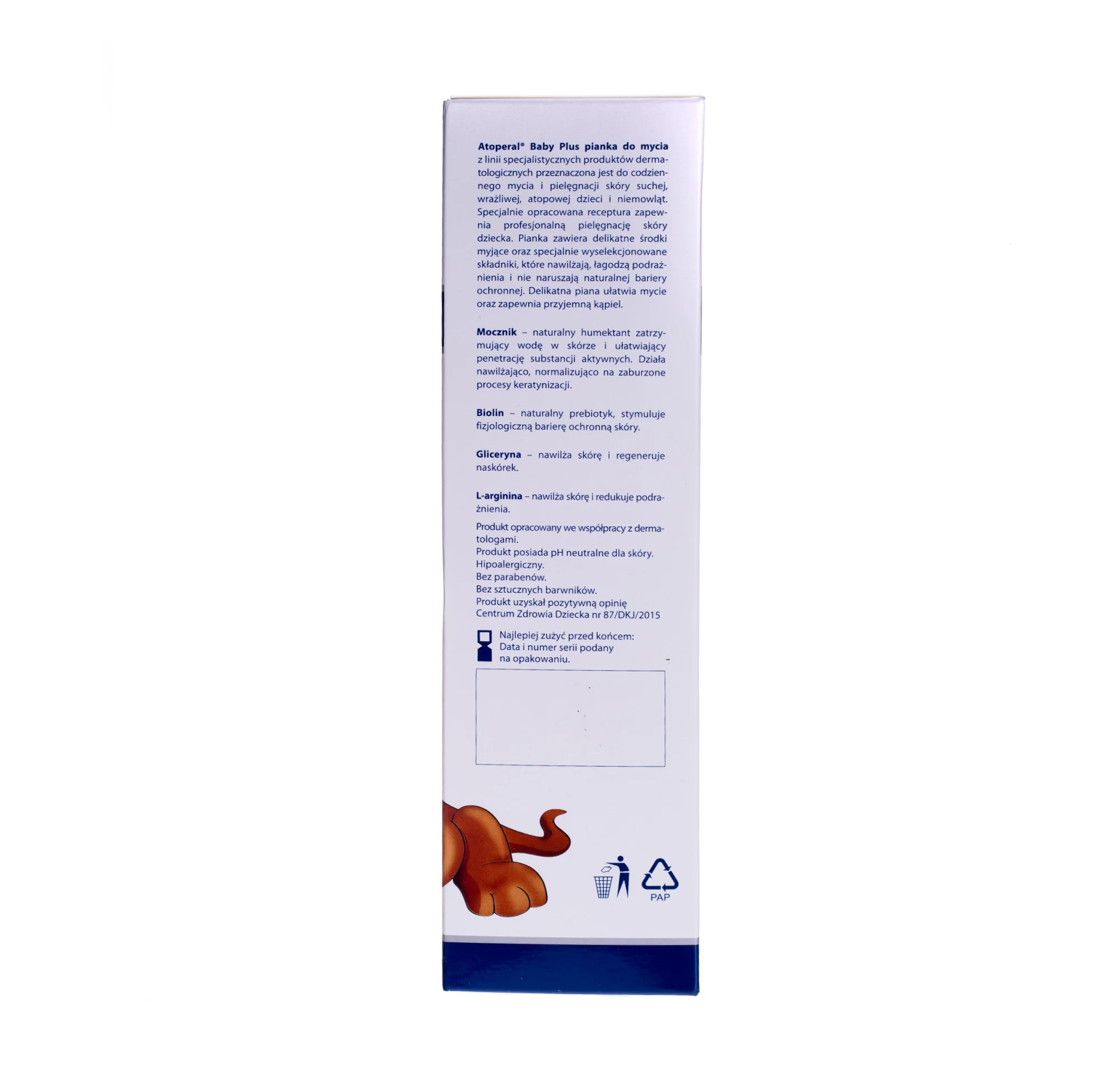 Atoperal Baby Plus, pianka do mycia, skóra sucha, wrażliwa, atopowa, 200 ml