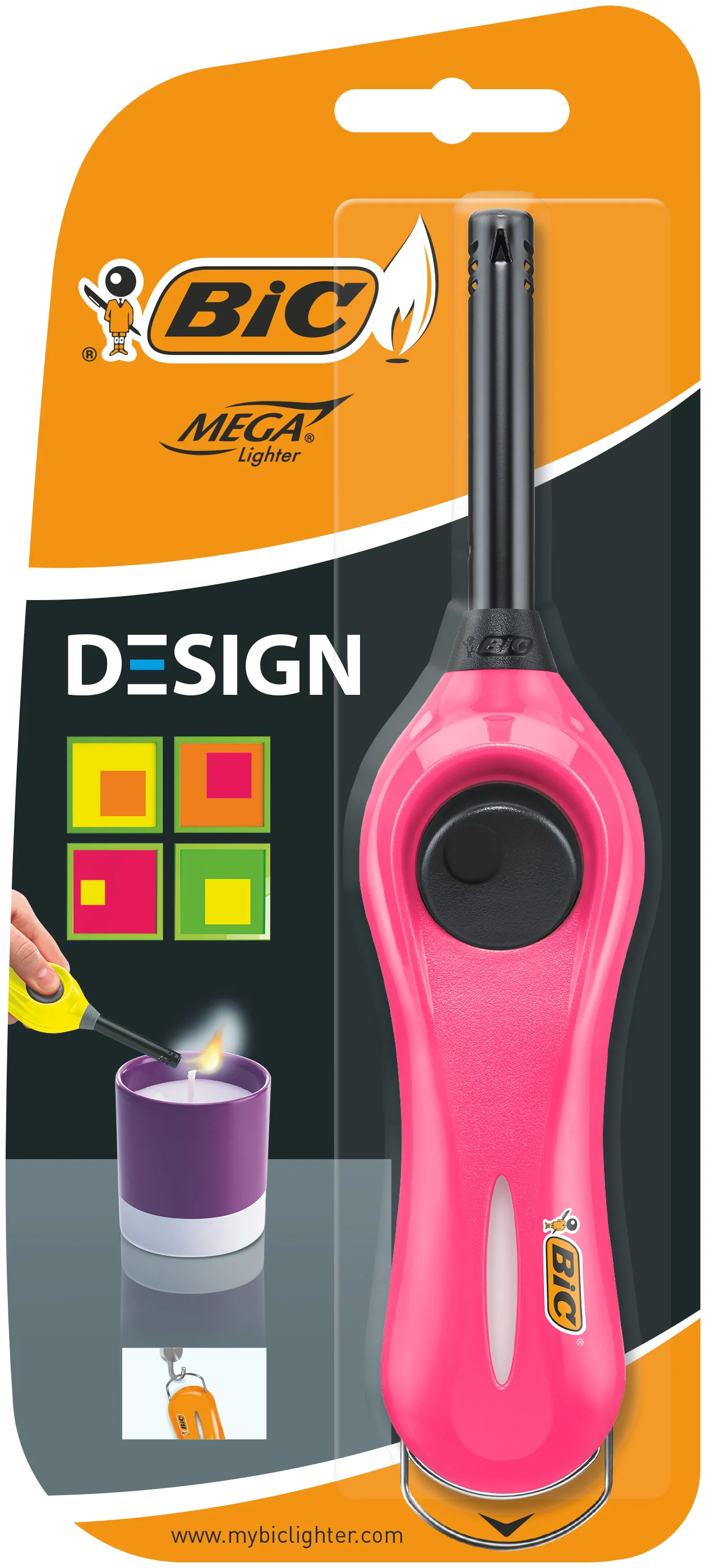 BIC zapalarka uniwersalna Fluo Design, 1 szt.