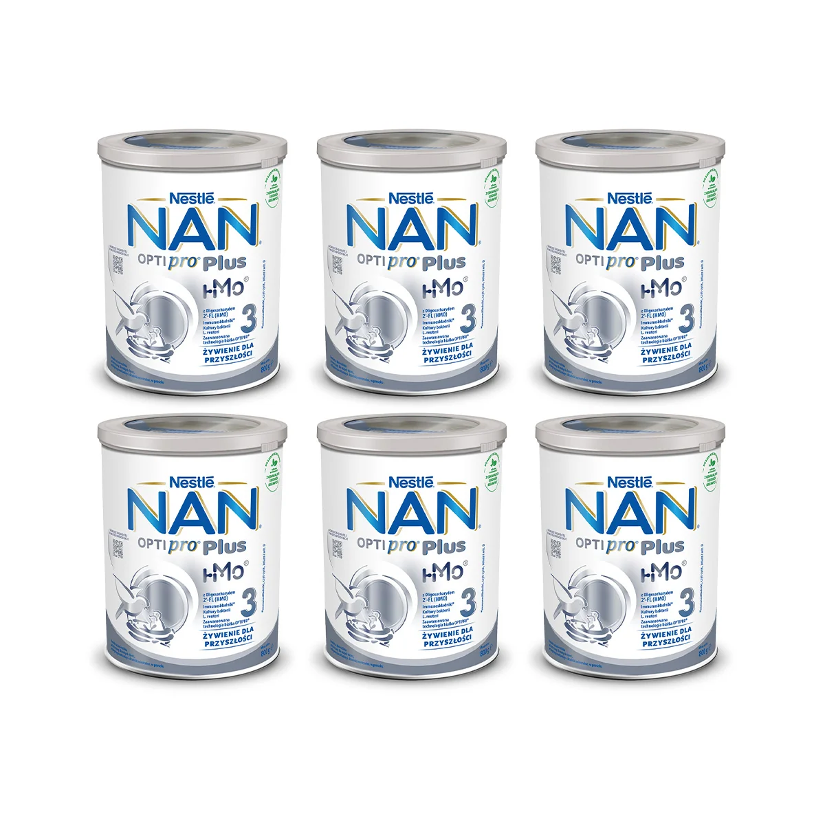 Nestle NAN Optipro Plus 3 HM-O 6x800 g, mleko modyfikowane powyżej 1 roku