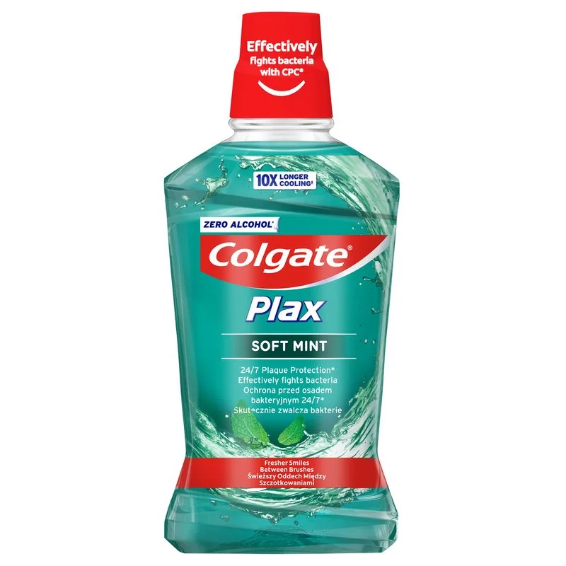 Colgate Plax Soft Mint płyn do płukania jamy ustnej, 500 ml