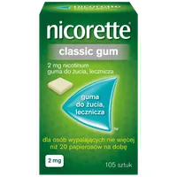 Nicorette Classic Gum, 2 mg, 105 gum do żucia