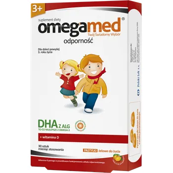 Omegamed Odporność 3+, suplement diety, 30 pastylek żelowych do żucia 