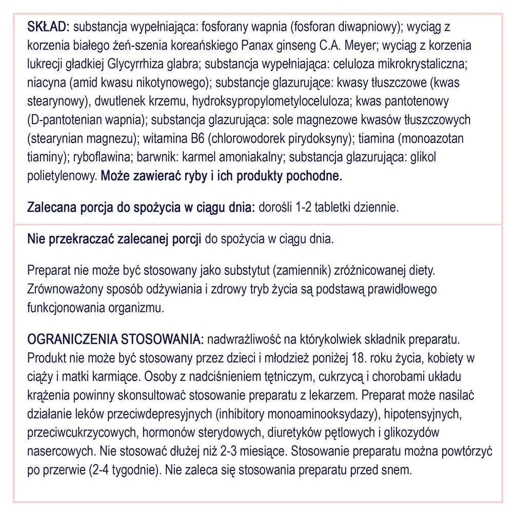 Naturell Żeń-szeń 60 tabletek