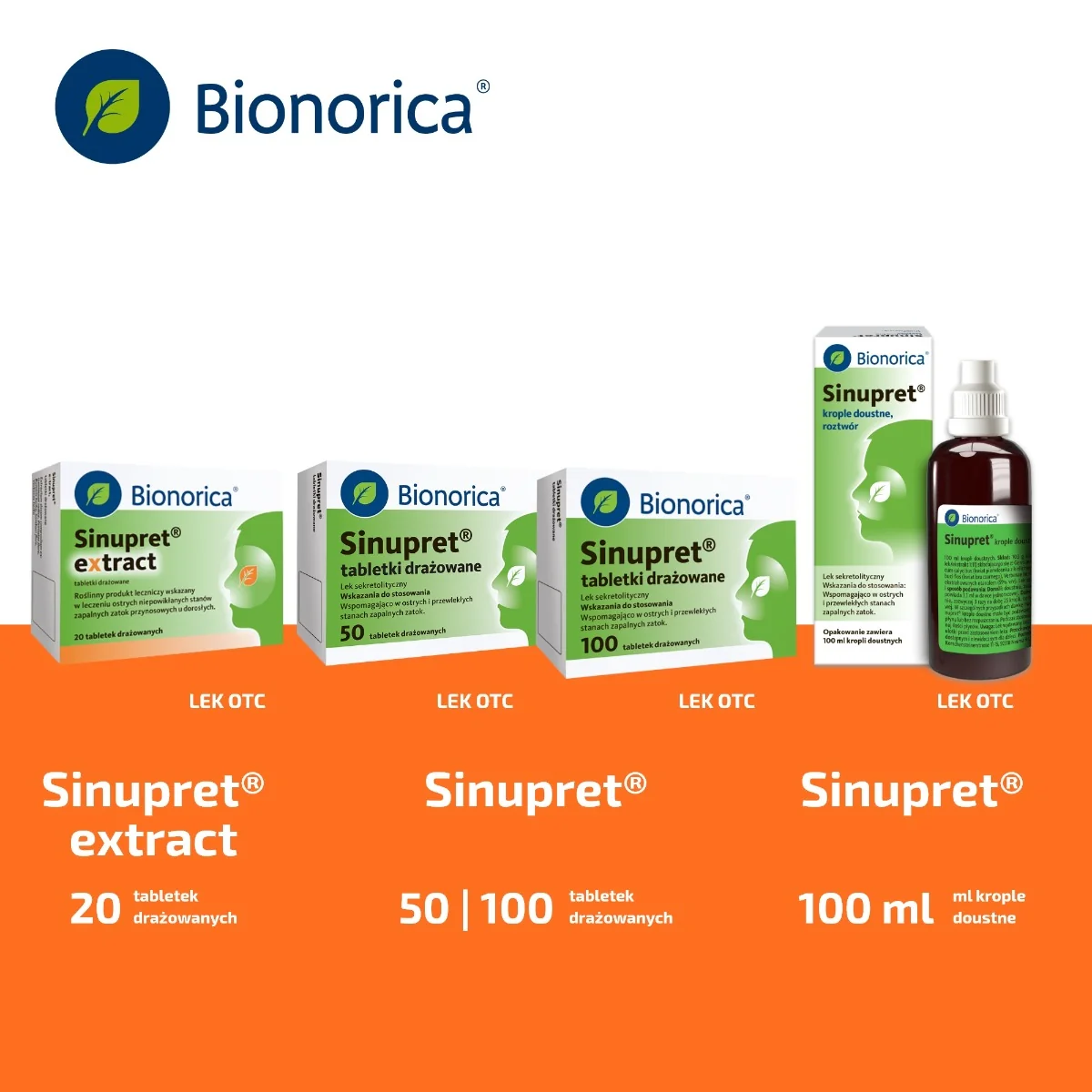 Sinupret Extract 160 mg, 20 tabletek drażowanych