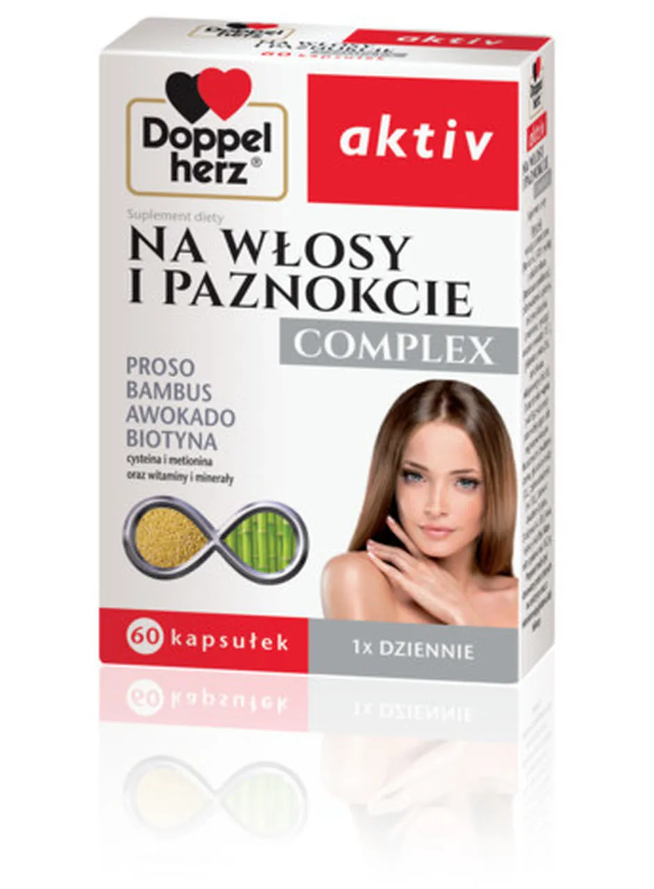 Doppelherz Aktiv Na Włosy i Paznokcie Complex, suplement diety, 60 kapsułek