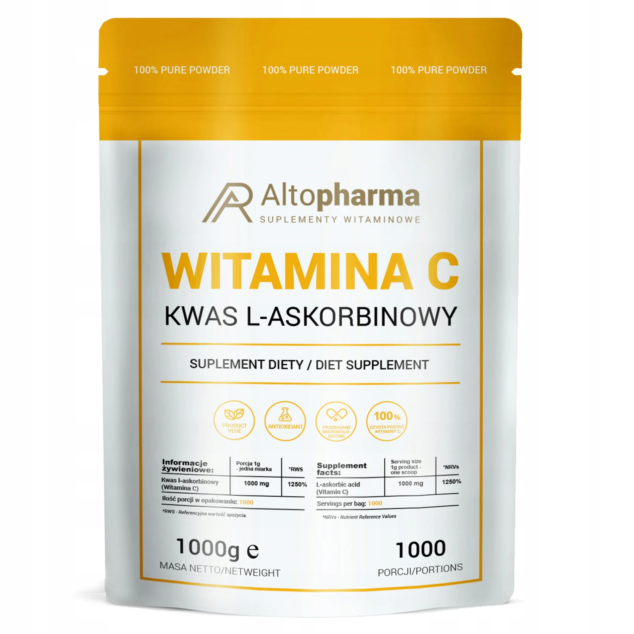 Altopharma Witamina C proszek, 1000 g