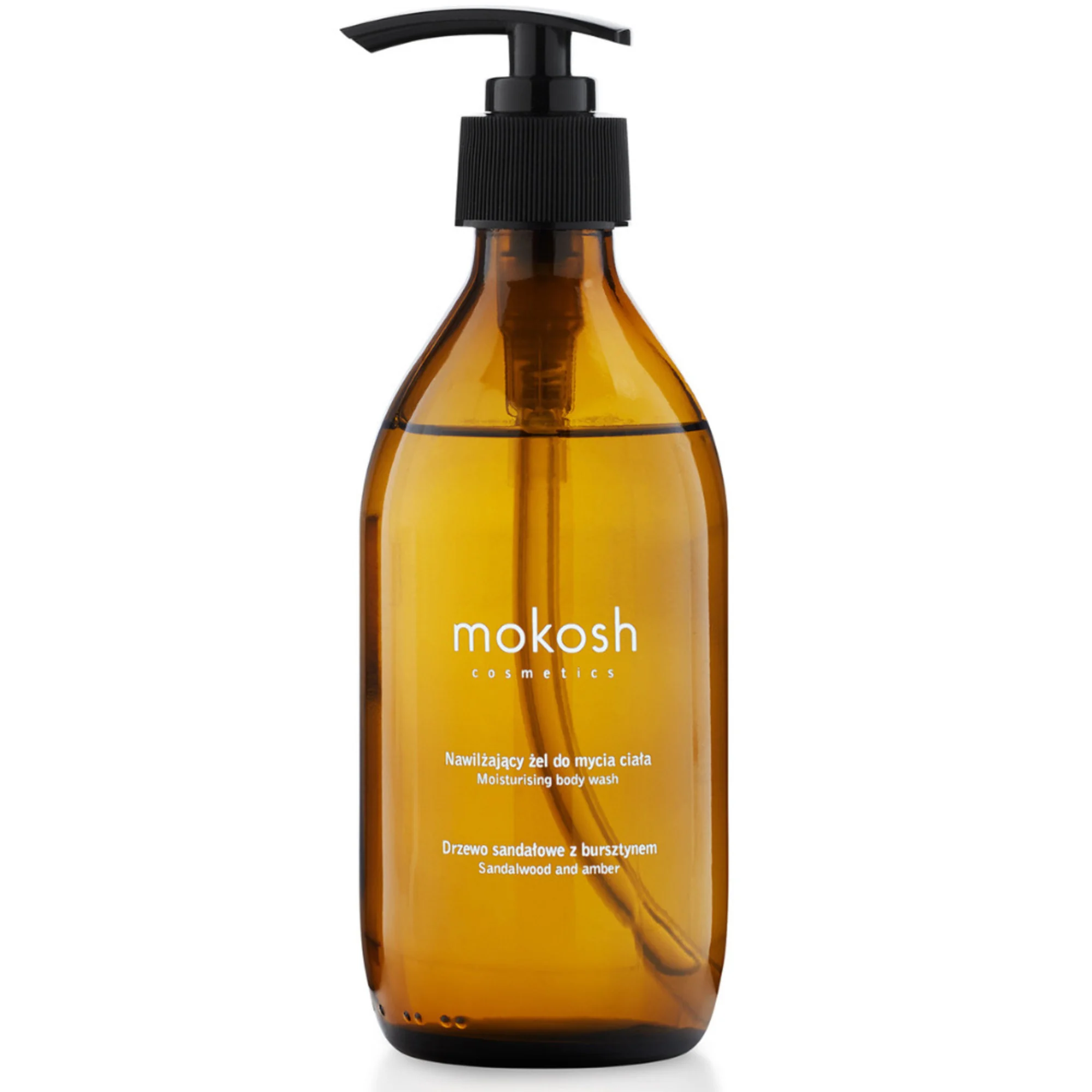 Mokosh żel do mycia ciała drzewo sandałowe z bursztynem nawilżający, 300 ml