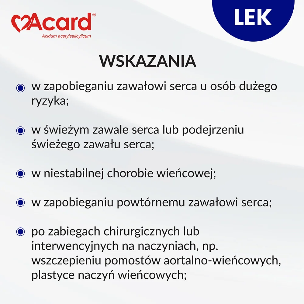 Acard 150 mg 60 tabletek