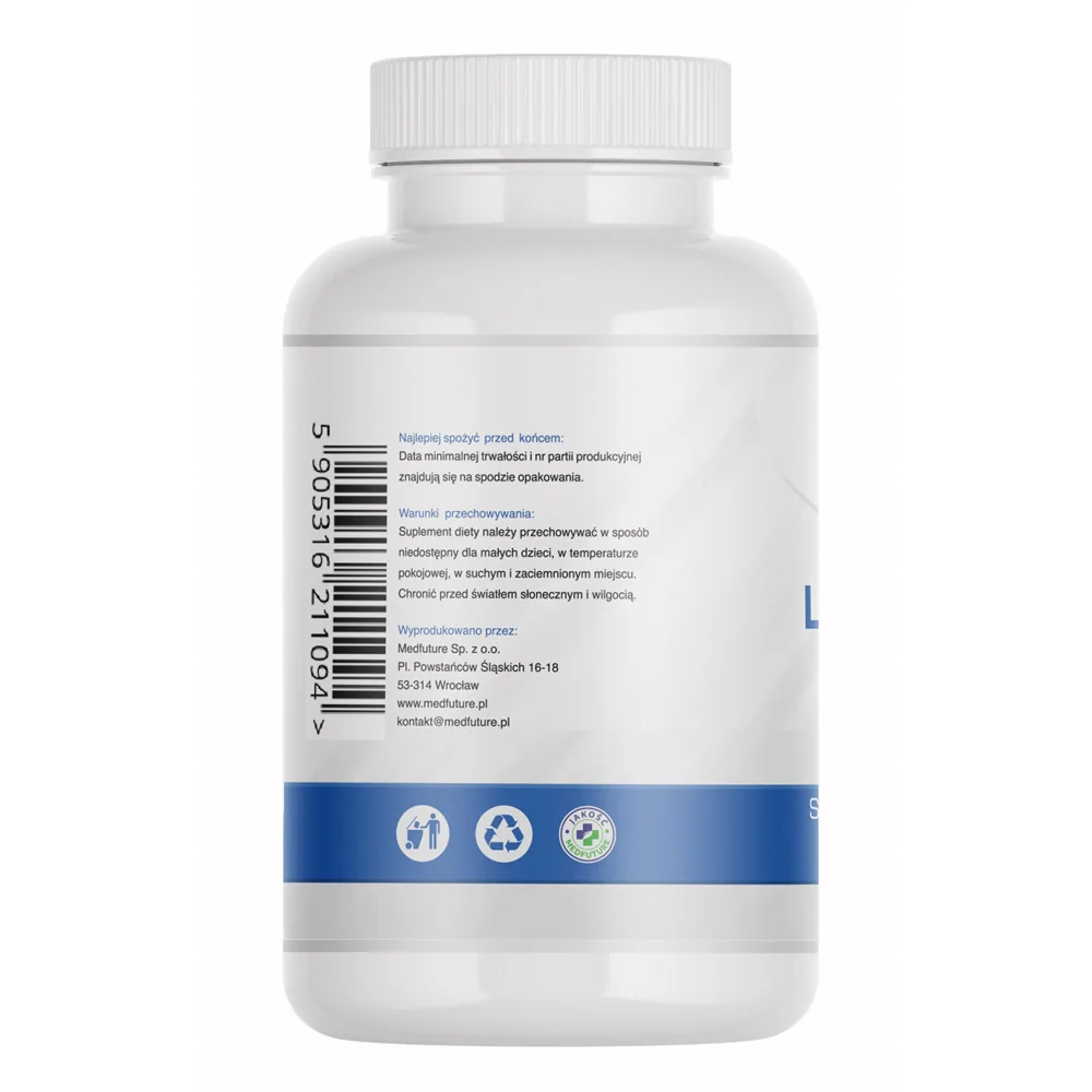 MedFuture L-Glutation zredukowany 500 mg, 60 kapsułek
