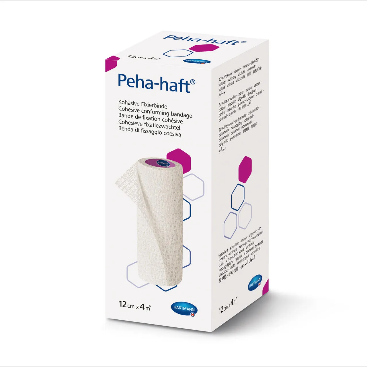 Peha-Haft, opaska podtrzymująca elastyczna,, 12 cm x 4 m, 1 sztuka