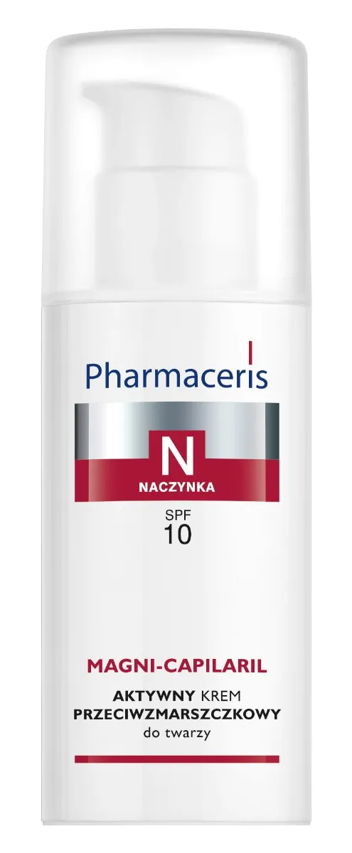 Pharmaceris N, naczynka, aktywny krem przeciwzmarszczkowy do twarzy, Magni-Capilaris SPF 10, 50 ml 