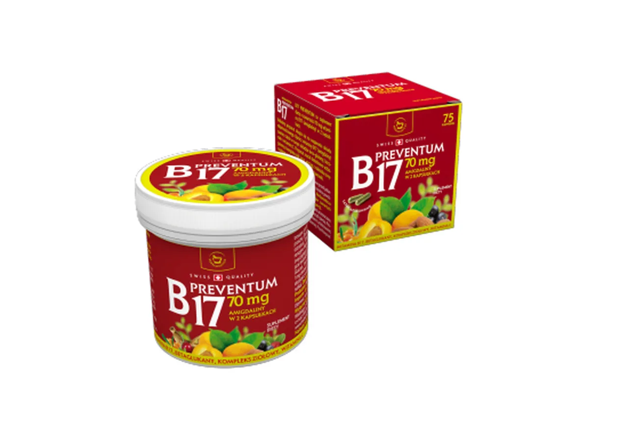 B17 Preventum, suplement diety, 75 kapsułek