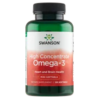 Swanson Omega-3 High Concentrate, suplement diety, 120 kapułek