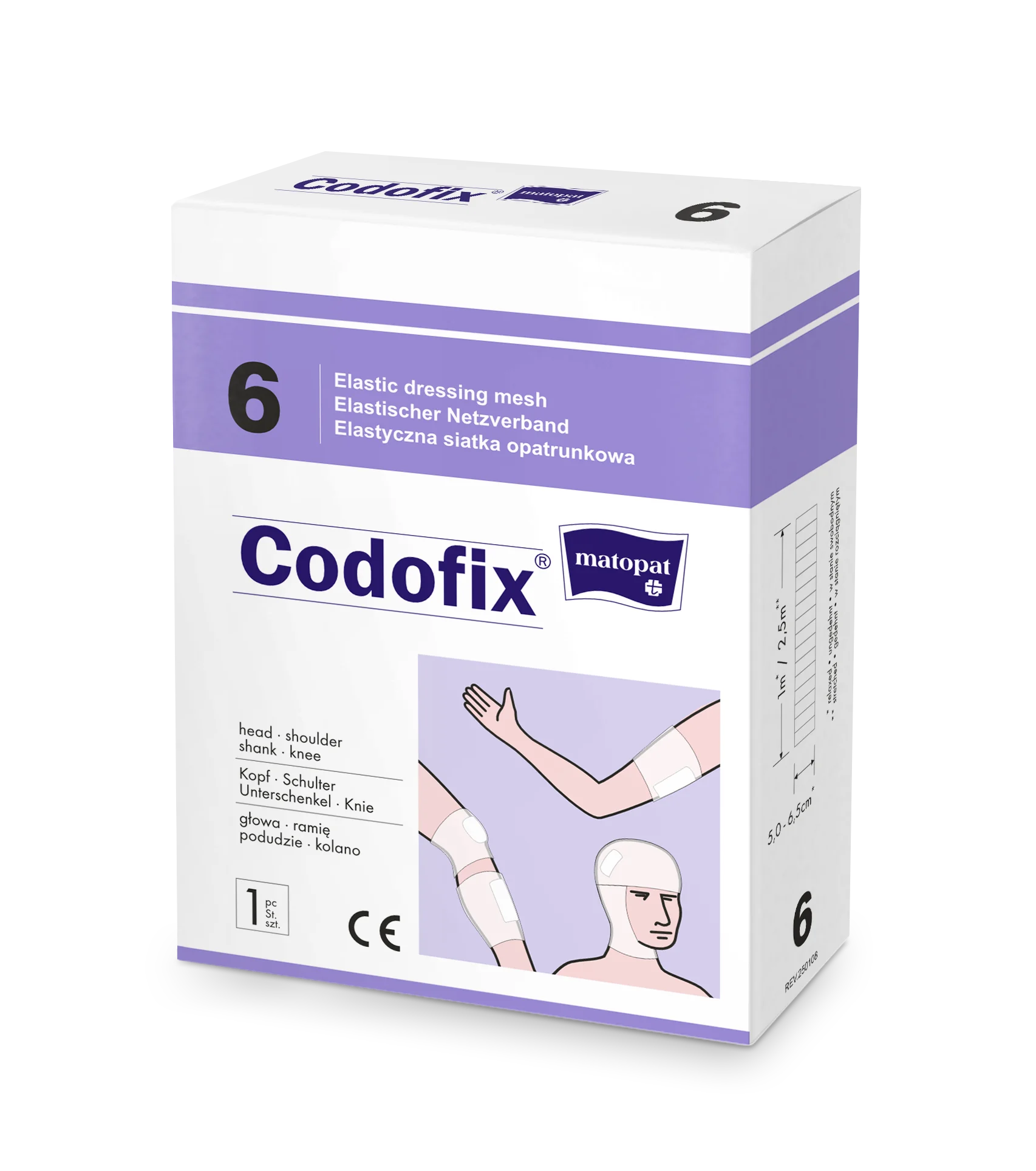 Matopat Codofix® elastyczna siatka opatrunkowa 6x1 m
