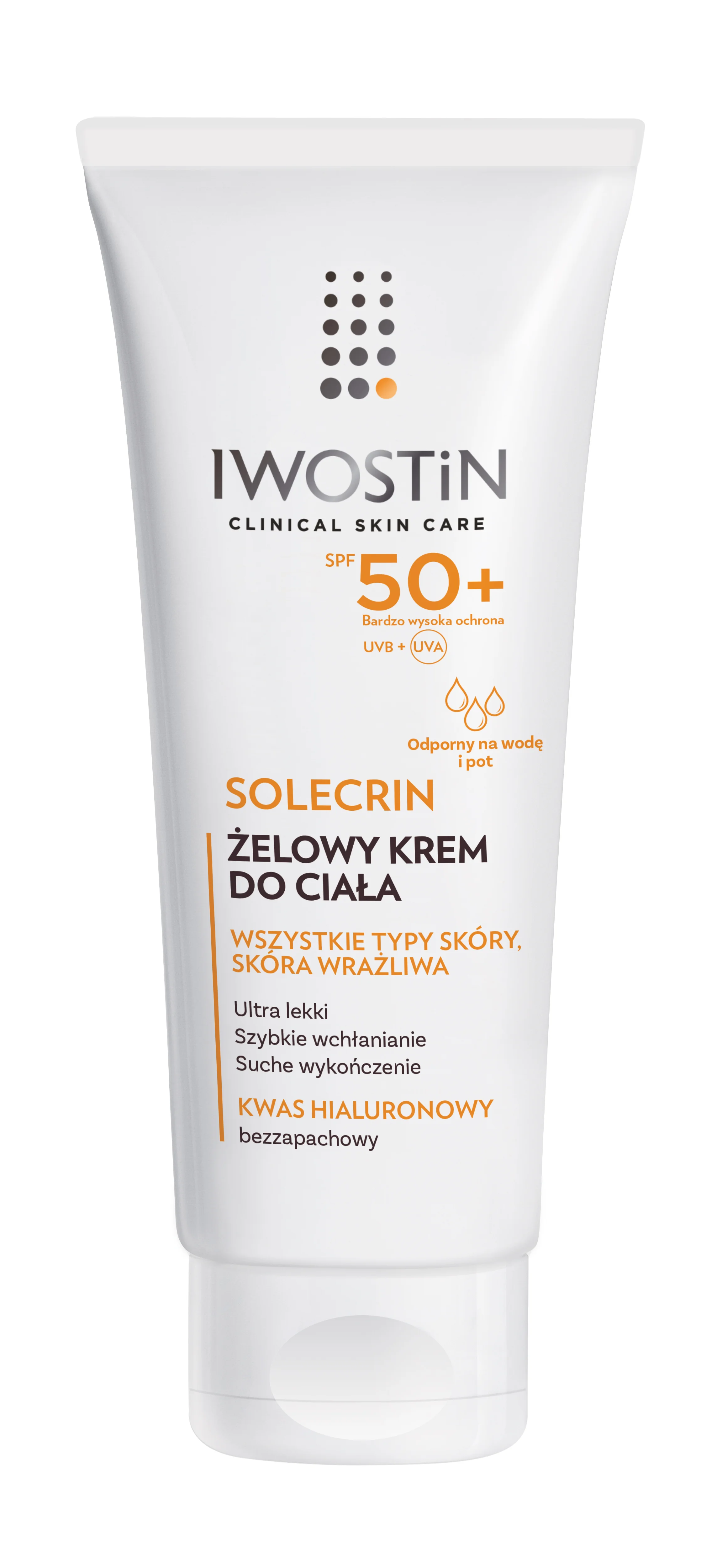 Iwostin Solecrin żelowy krem do ciała SPF50+, 200 ml
