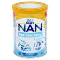 Nestle NAN Expert Bezlaktozowy, preparat do postępowania dietetycznego u niemowląt i małych dzieci przy nietolerancji laktozy, 400 g