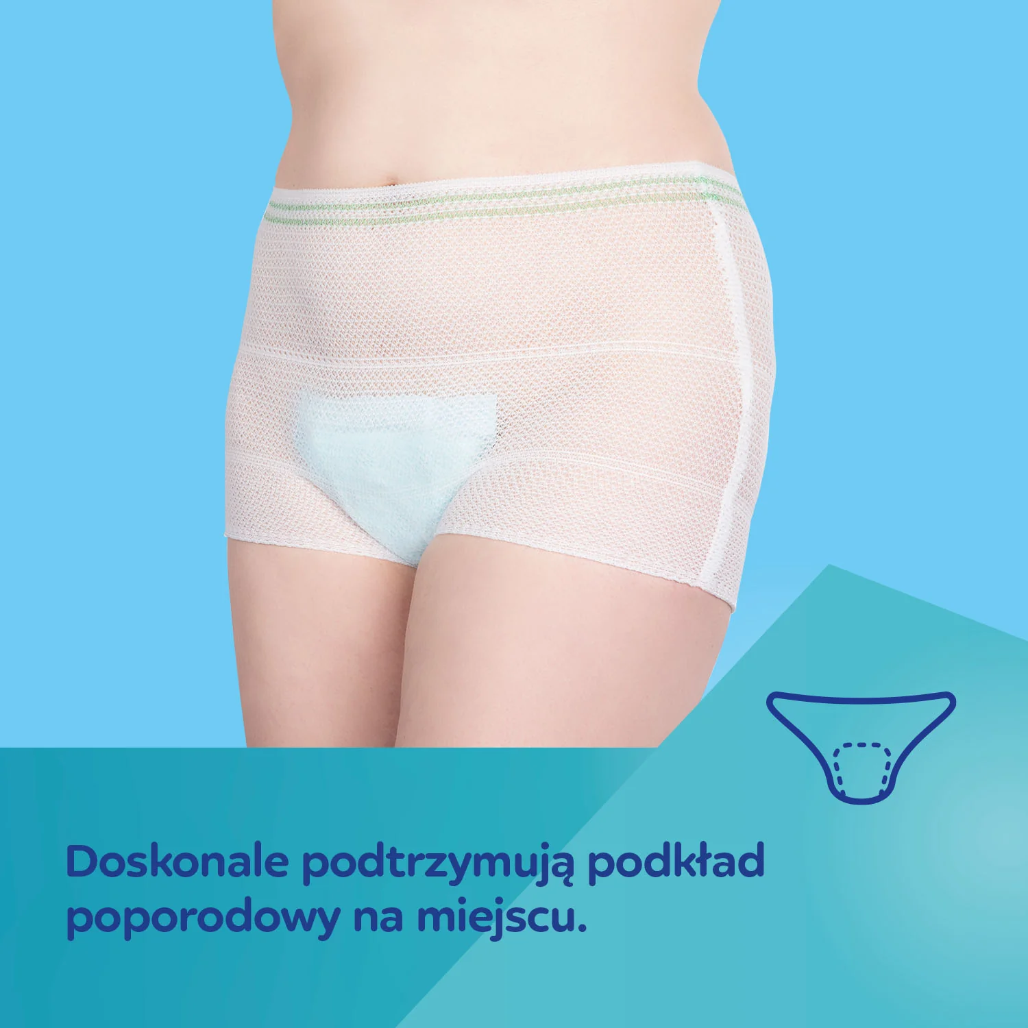 Canpol wielorazowe, siateczkowe majtki poporodowe L/XL 73/002, 2 szt.