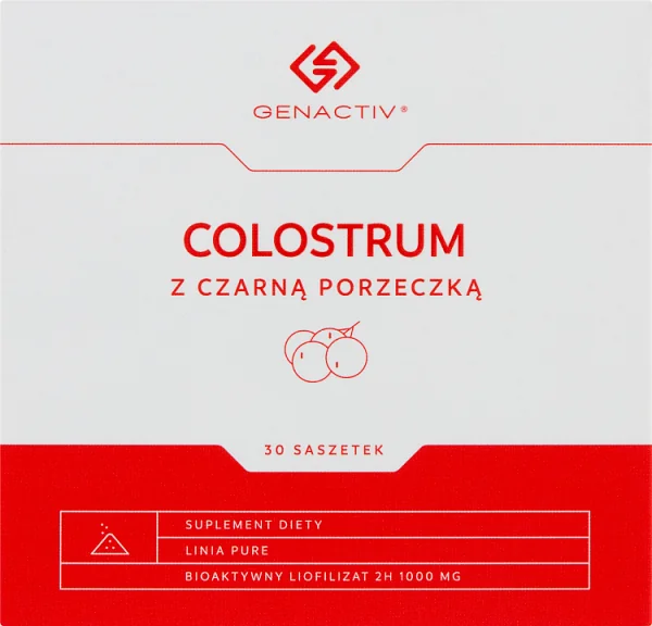 Genactiv Colostrum z czarną porzeczką 30 saszetek