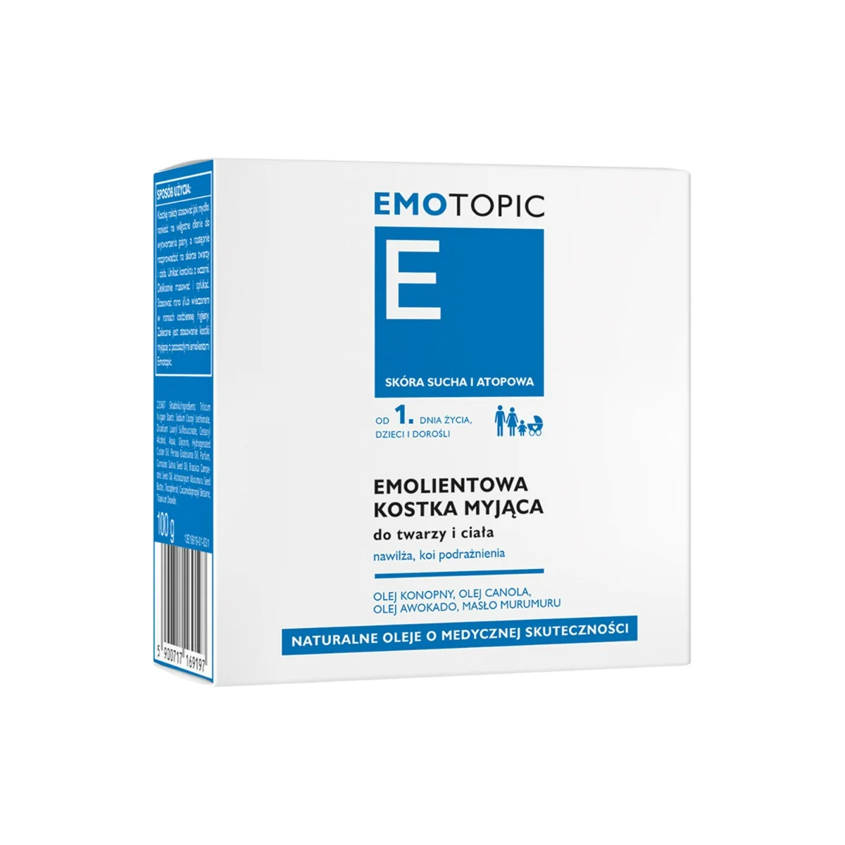 Pharmaceris E Emotopic emolientowa kostka myjąca, 100 g