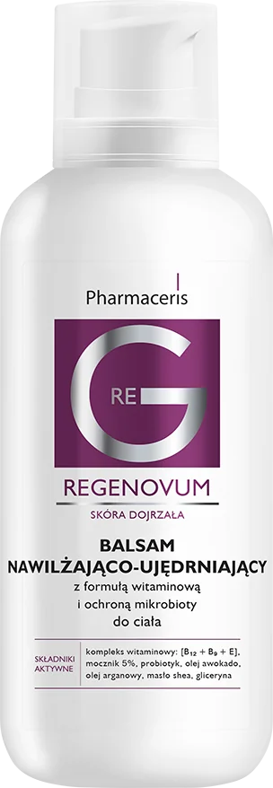 Pharmaceris Regenovum BALSAM NAWILŻAJĄCO-UJĘDRNIAJĄCY do ciała z formułą witaminową i ochroną mikrobioty, 400 ml