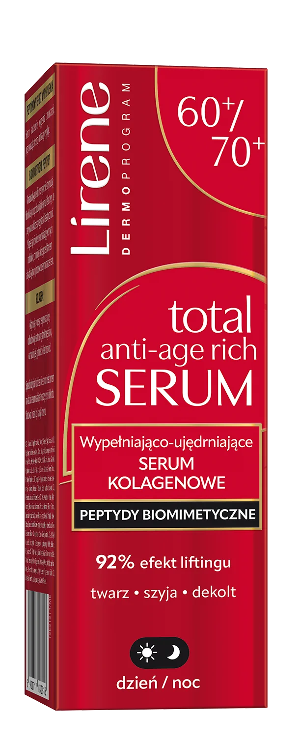 Lirene wypełniająco-ujędrniające serum kolagenowe 60/70+, 30 ml