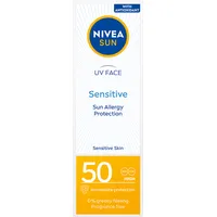 Nivea Sun UV Face Sensitive przeciwsłoneczny krem do twarzy dla skóry wrażliwej, 50 ml