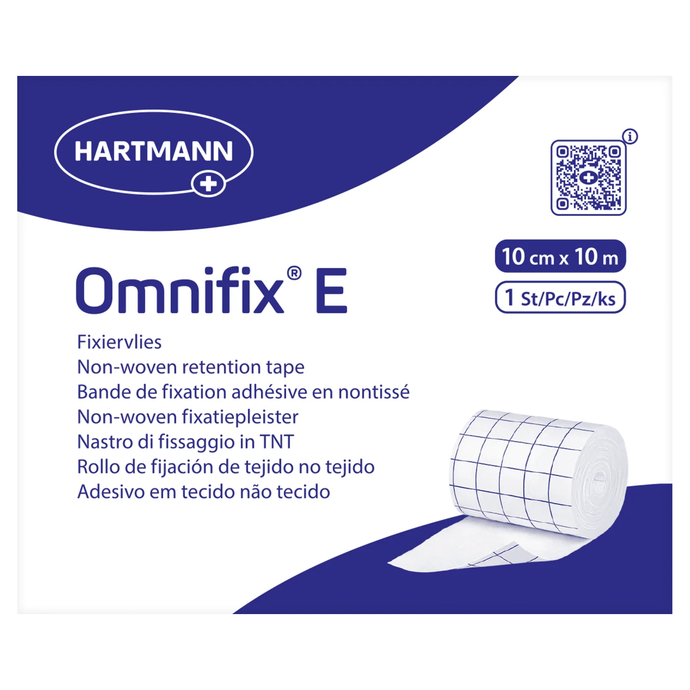 Omnifix E przylepiec z włókniny elastycznej, 10 cm x 10 m, 1 rolka