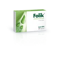Folik - lek zapobiegający niedoborem kwasu foliowego u kobiet, 60 tabletek