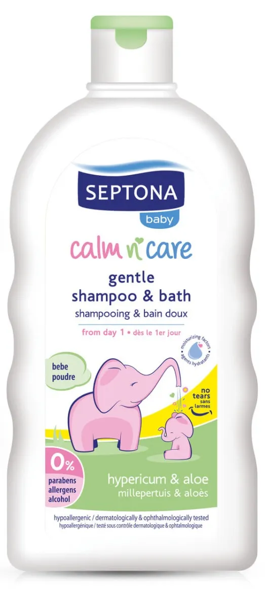 Septona, delikatny szampon i płyn do kąpieli od 1 dnia życia, z ekstraktem z dziurawca i aloesu, 200 ml