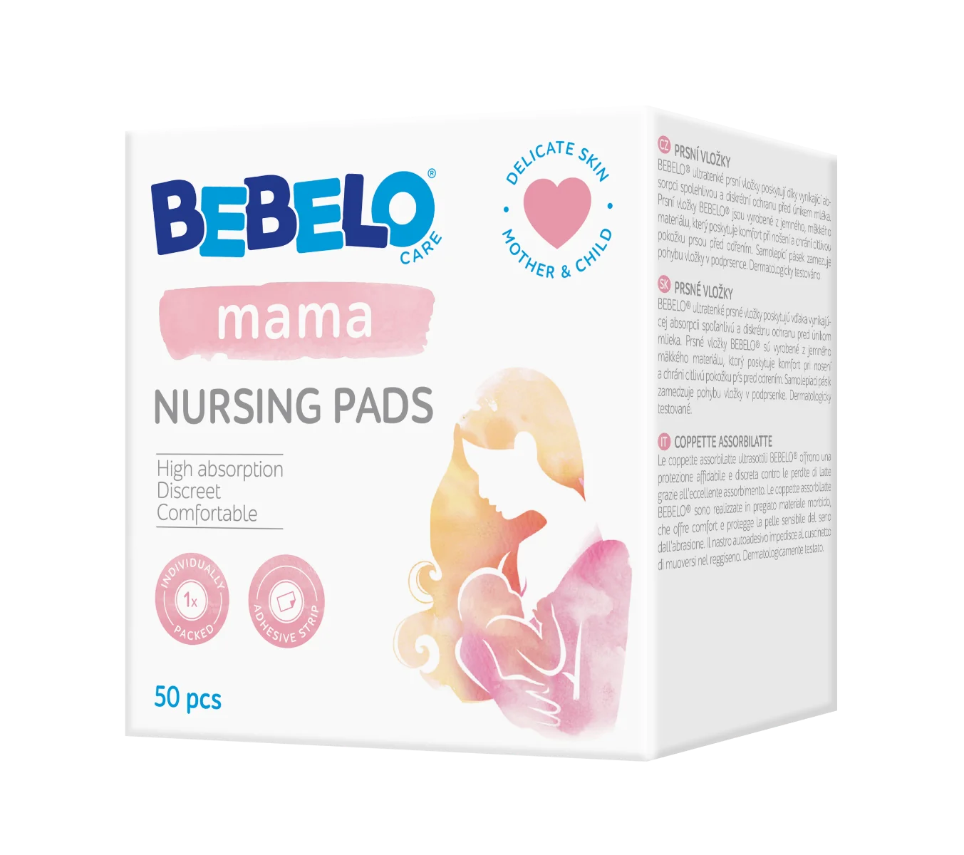Bebelo Care Mama Dr. Max Nursing Pads wkładki laktacyjne, 50 sztuk