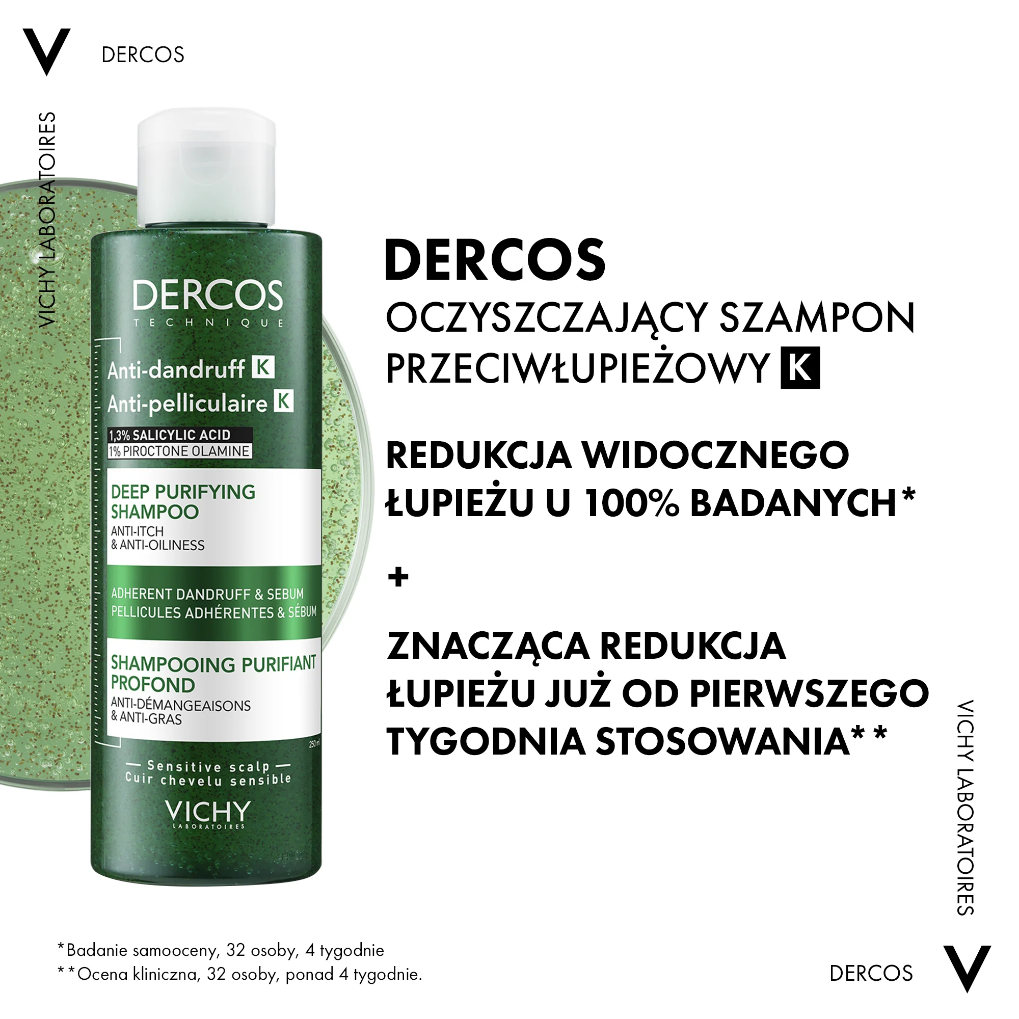 Vichy Dercos K szampon przeciwłupieżowy, 250 ml
