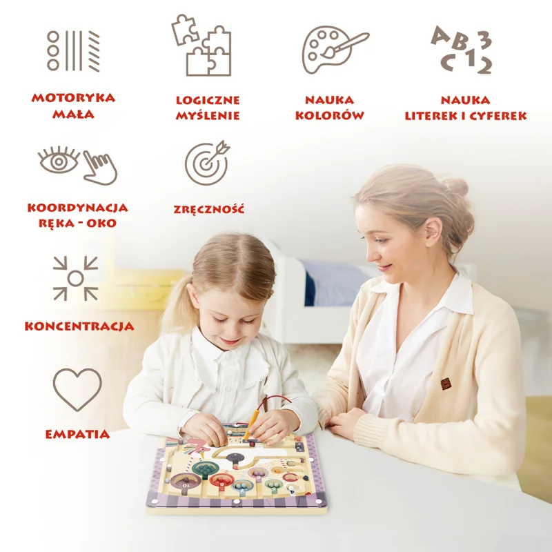 Top Bright Fantastyczny jednorożec labirynt magnetyczny 36 m+