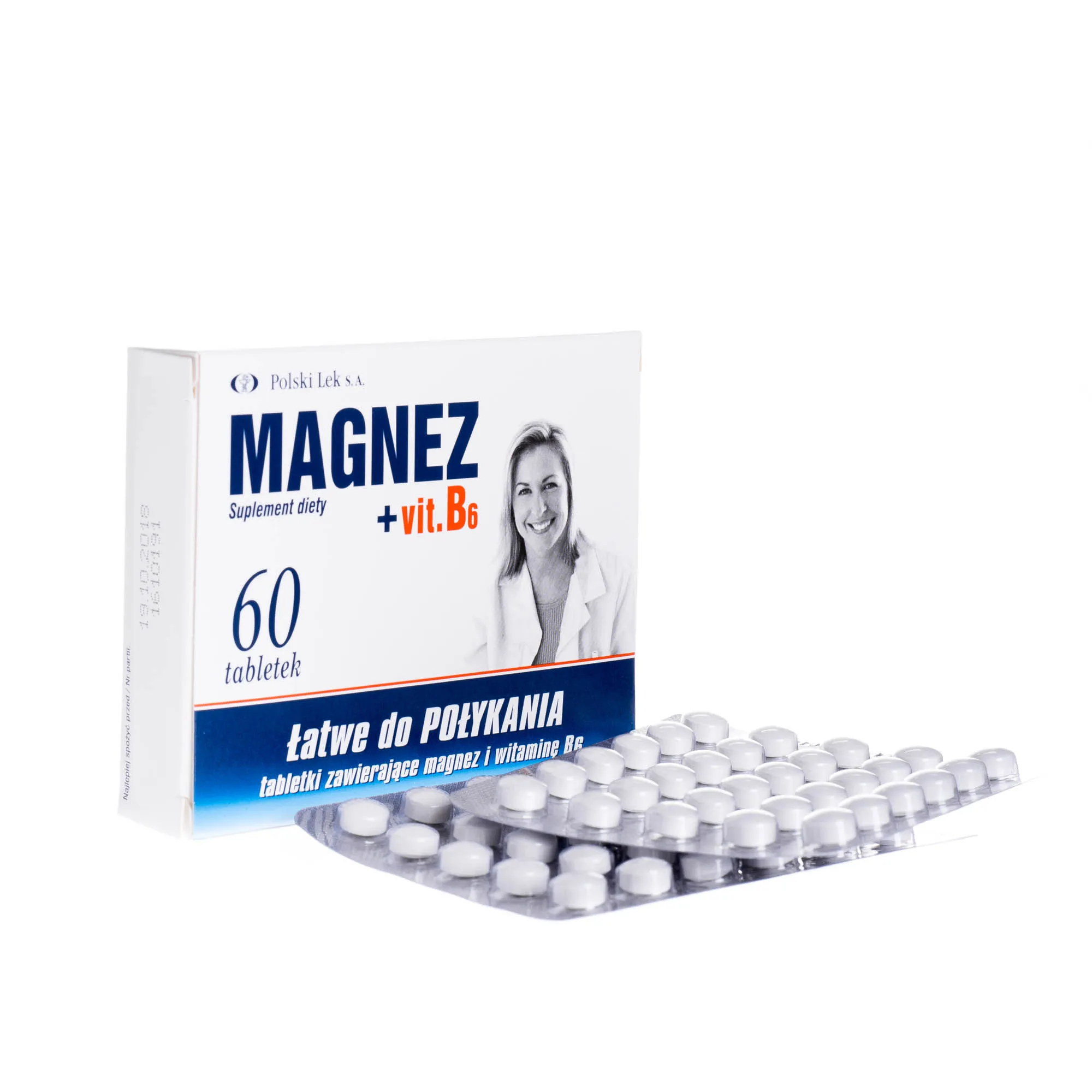 Magnez + vit. B6 suplement diety 60 tabletek 