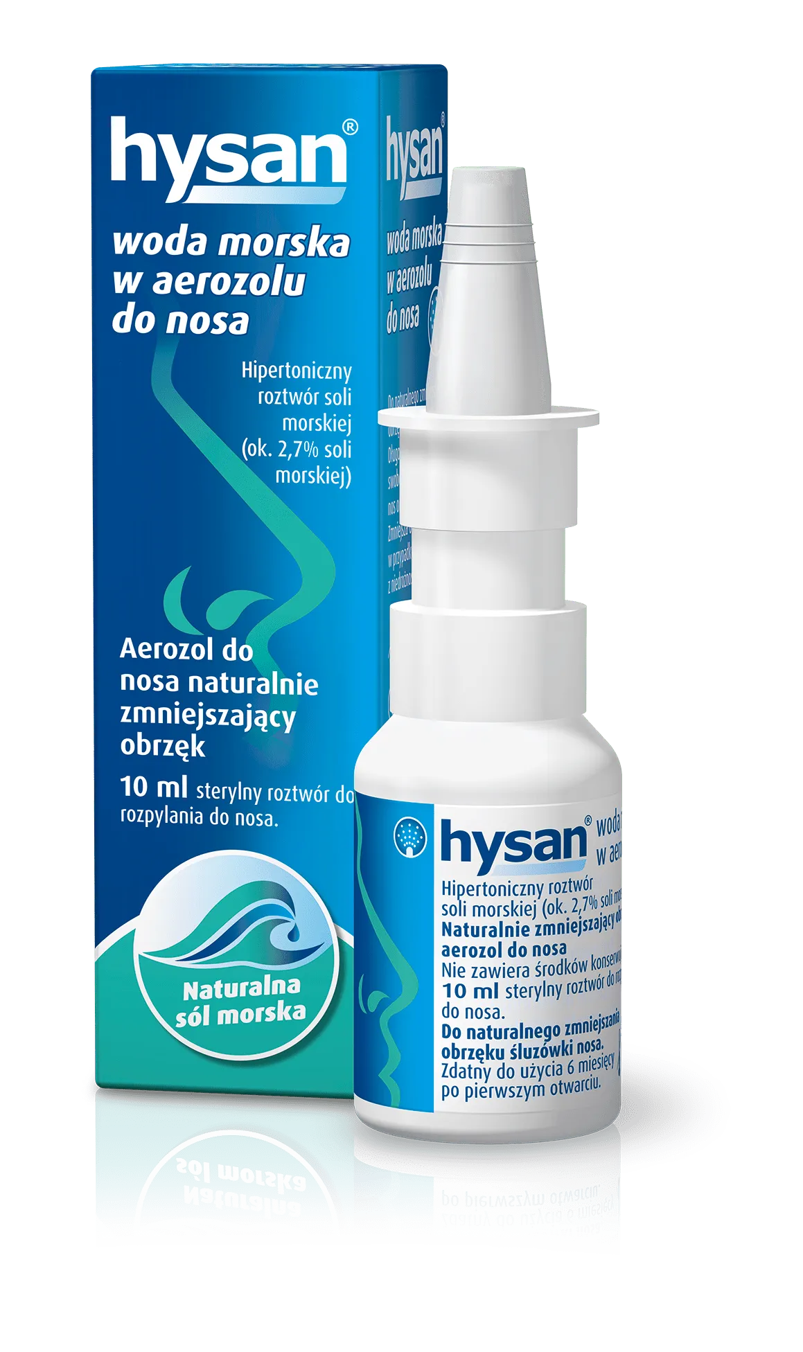 Hysan, woda morska, aerozol do nosa, 20 ml