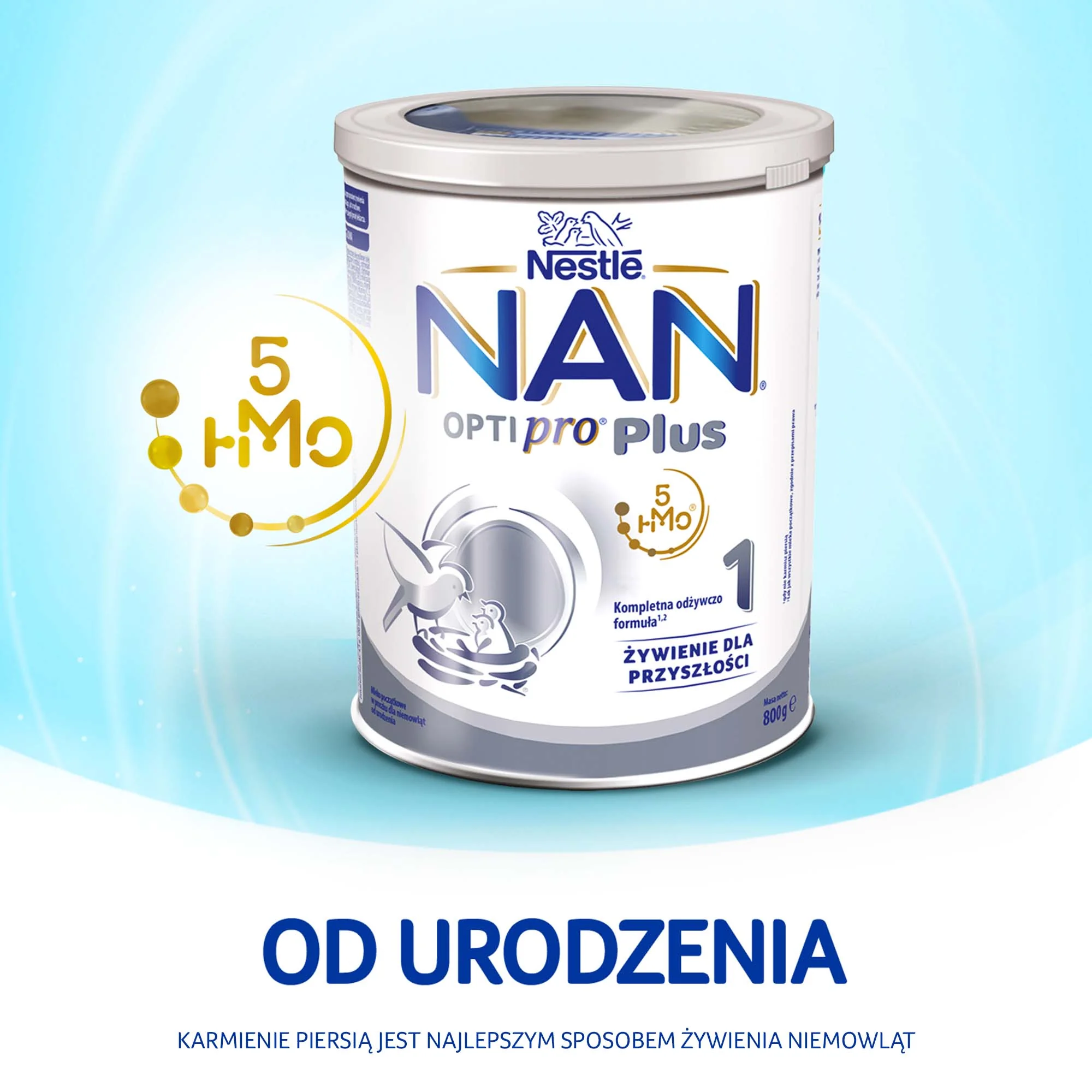 Nestle Nan Optipro Plus 1 HM-O mleko początkowe, 800 g