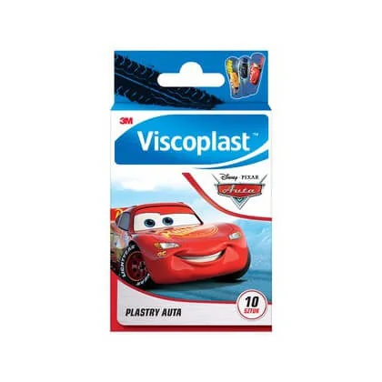 Viscoplast plastry dla dzieci Auta, 10 szt.
