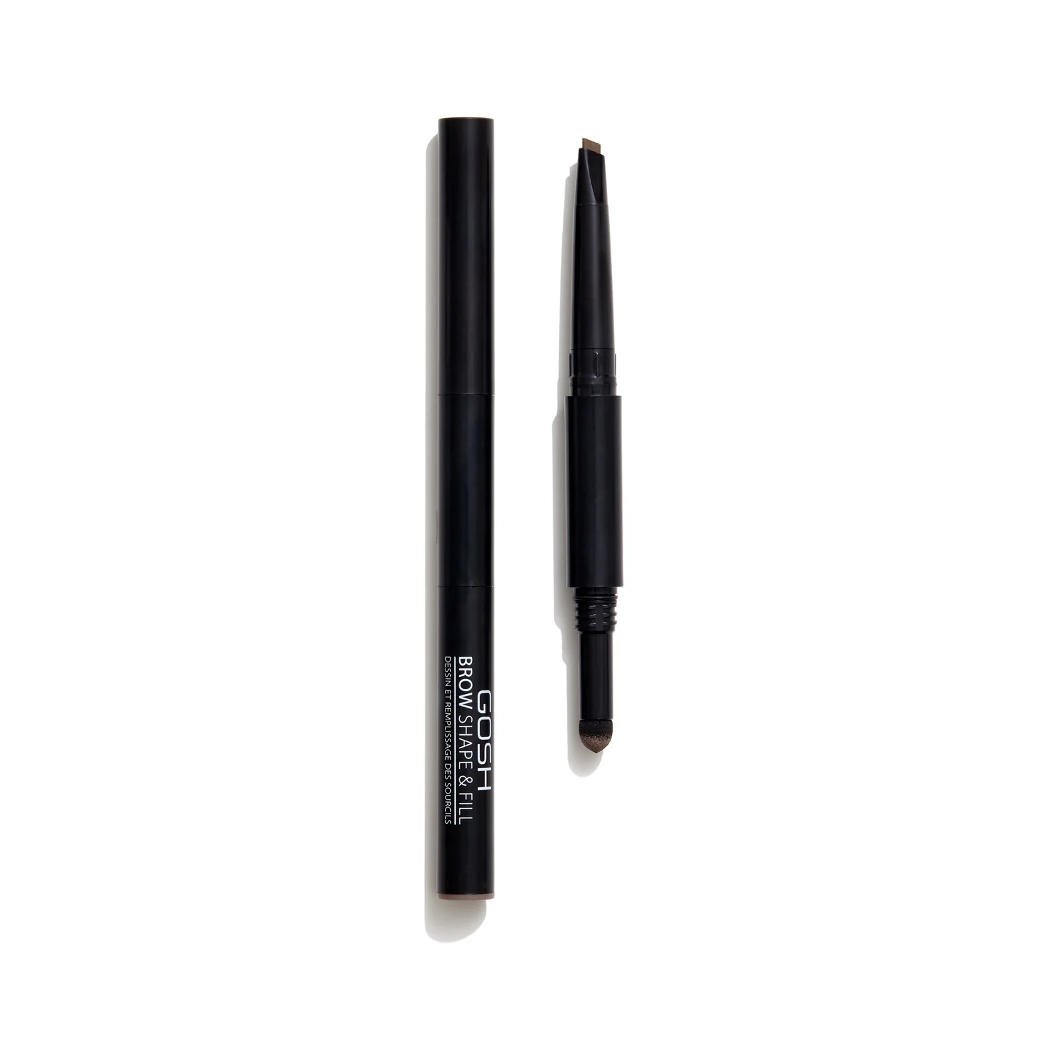 GOSH Brow Shape & Fill wypełniacz do brwi 2w1 002 Greybrow, 0,6 g