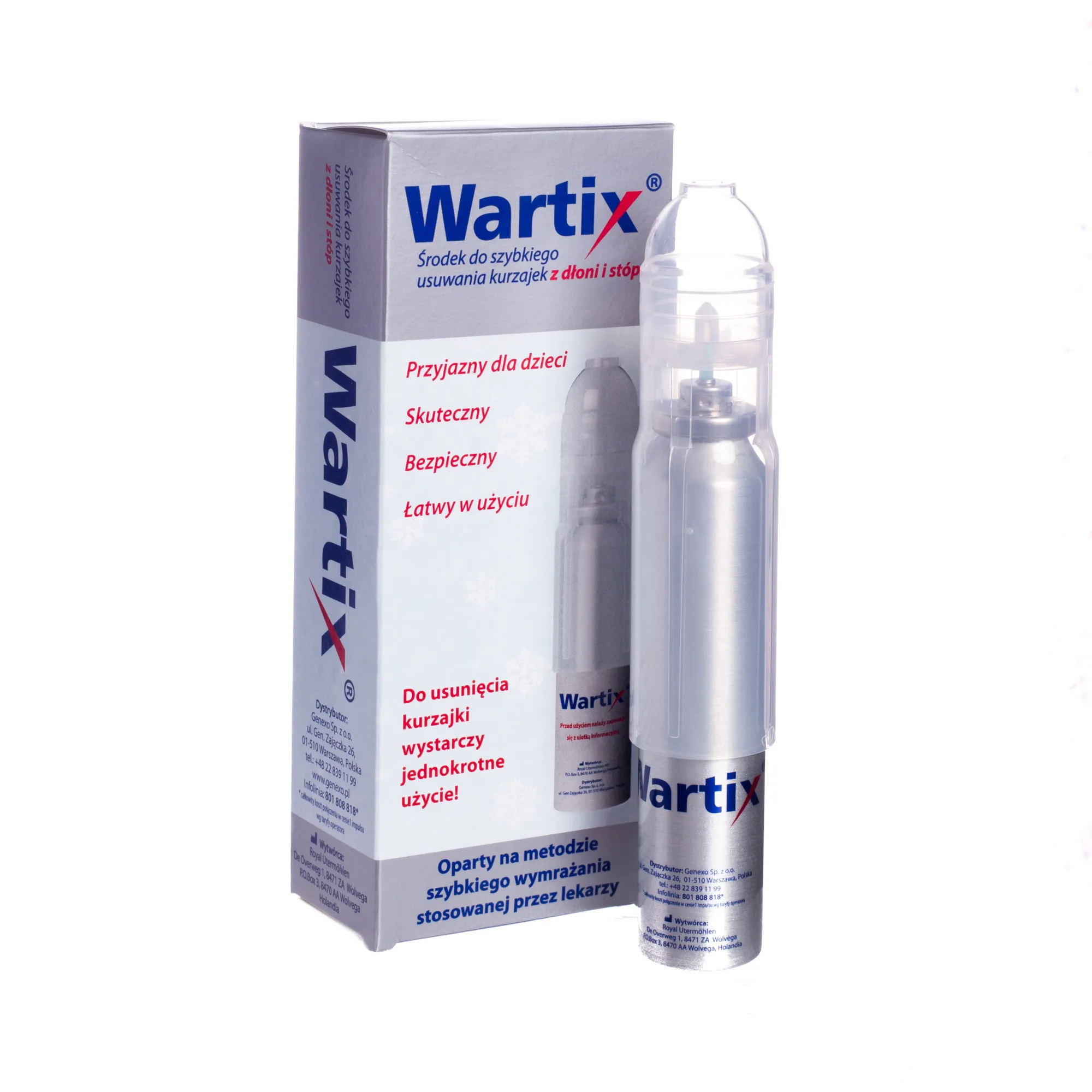 Wartix - środek do szybkiego usuwania kurzajek z dłoni i stóp, 38 ml