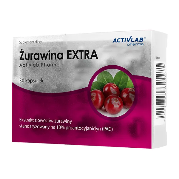 Activlab Pharma Żurawina Extra, suplement diety, 60 kapsułek      