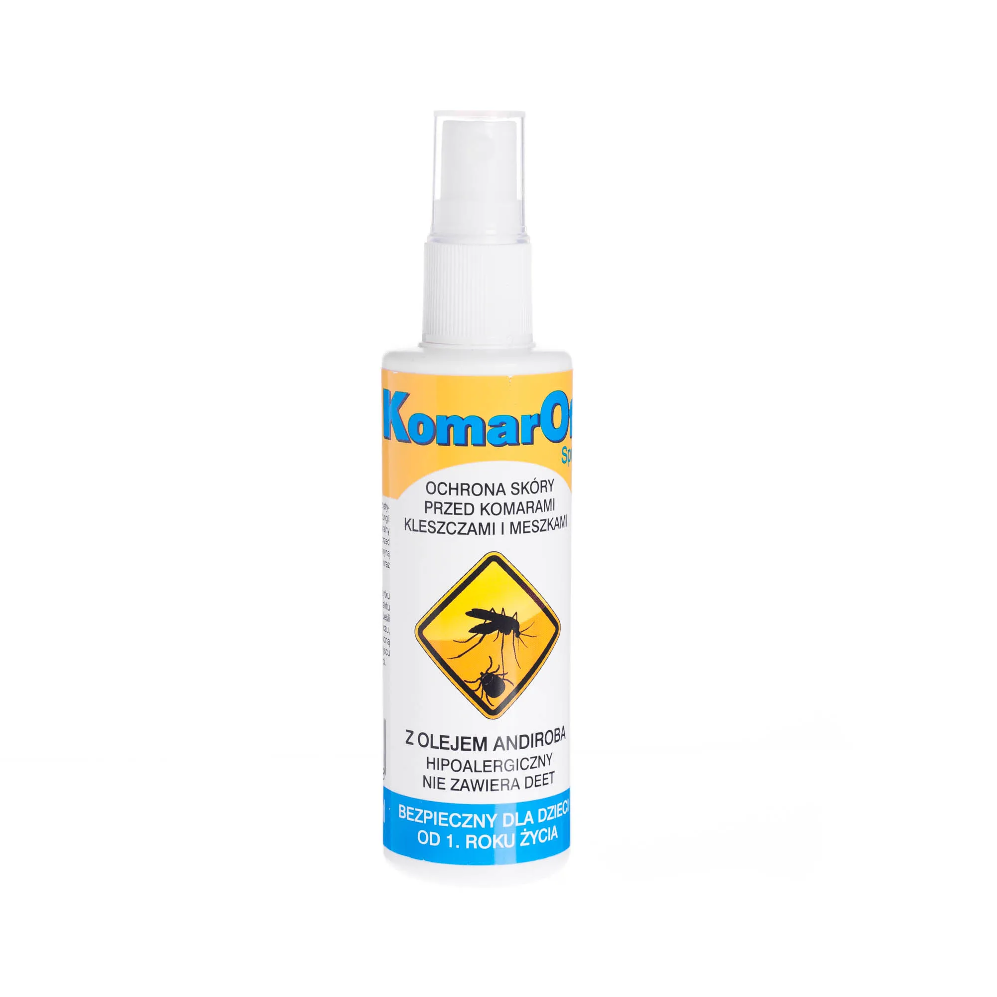 KomarOff Spray - spray zabezpieczający skórę przed komarami, kleszczami i meszkami, 70 ml 