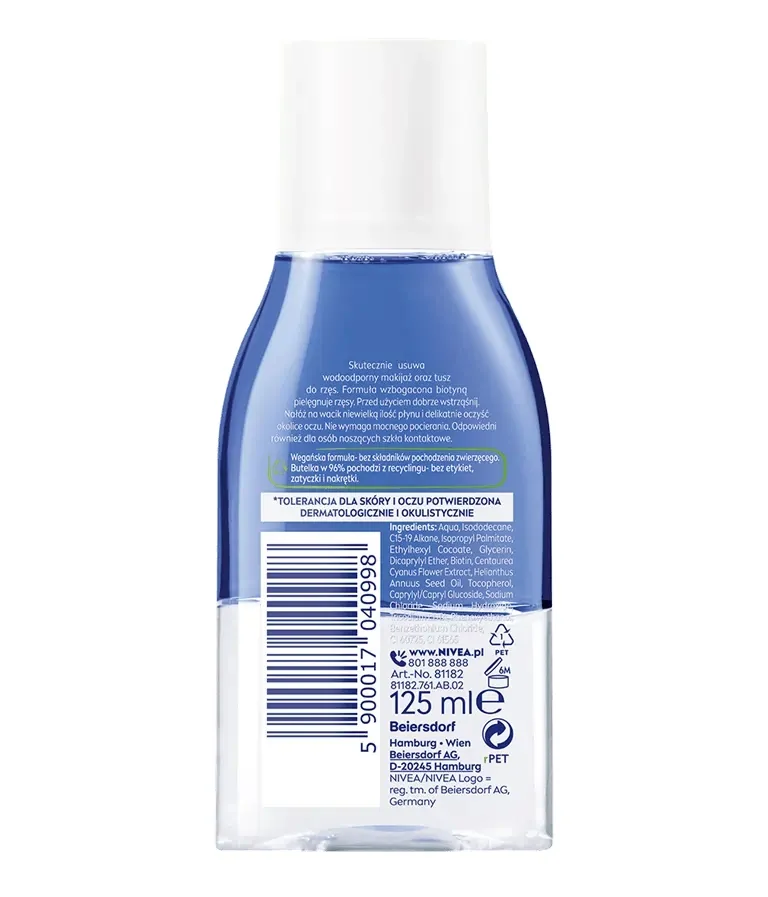 Nivea Biotyna & Chaber dwufazowy płyn do demakijażu, 125 ml