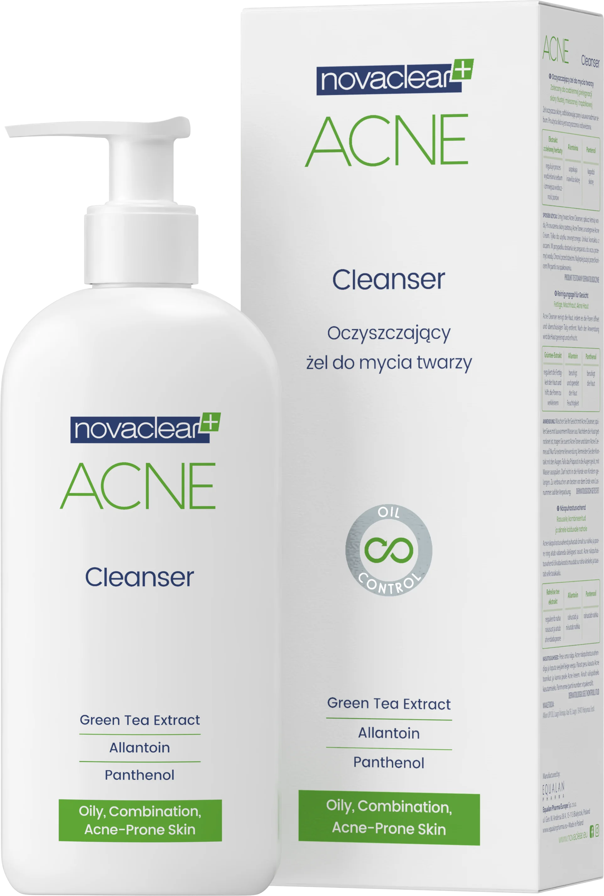 Novaclear Acne oczyszczający żel do mycia twarzy, 150 ml