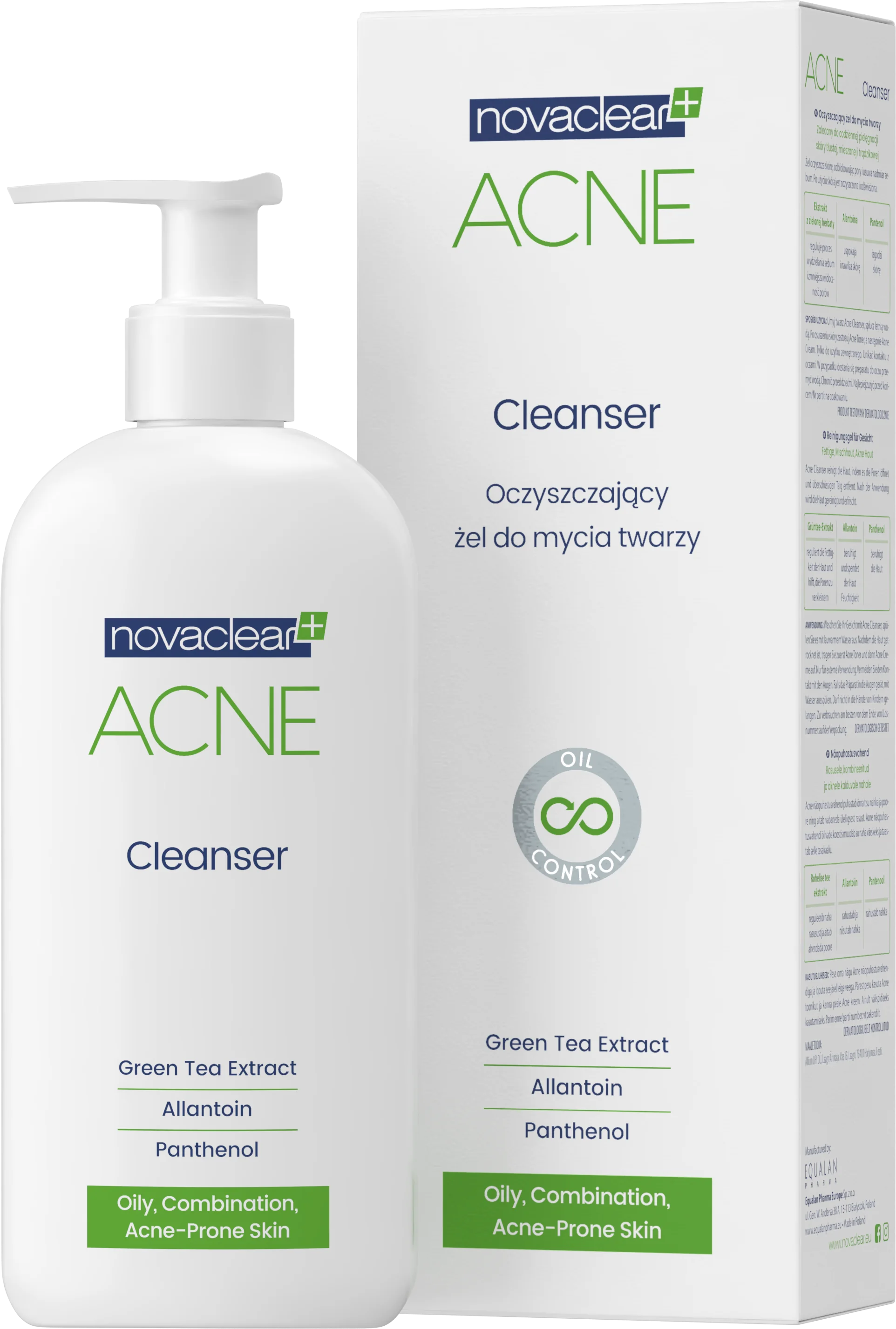 Novaclear Acne oczyszczający żel do mycia twarzy, 150 ml