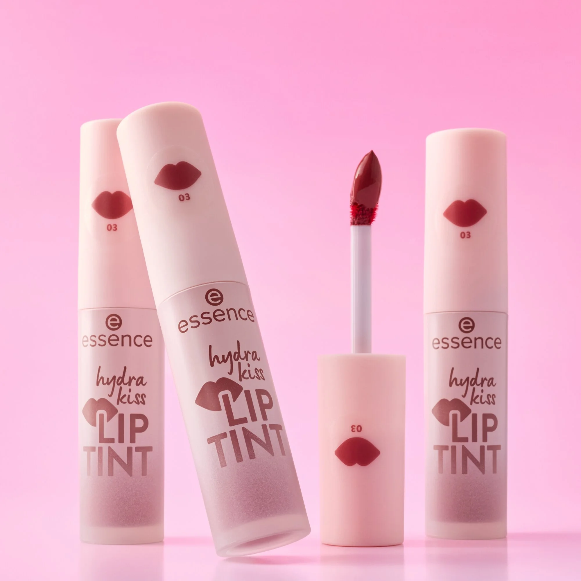 Essence Hydra Kiss Lip Tint tint do ust 03 Rosy Blossom, 4 ml