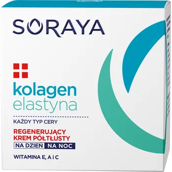 Soraya Kolagen Elastyna regenerujący krem półtłusty na dzień i na noc, 50 ml 