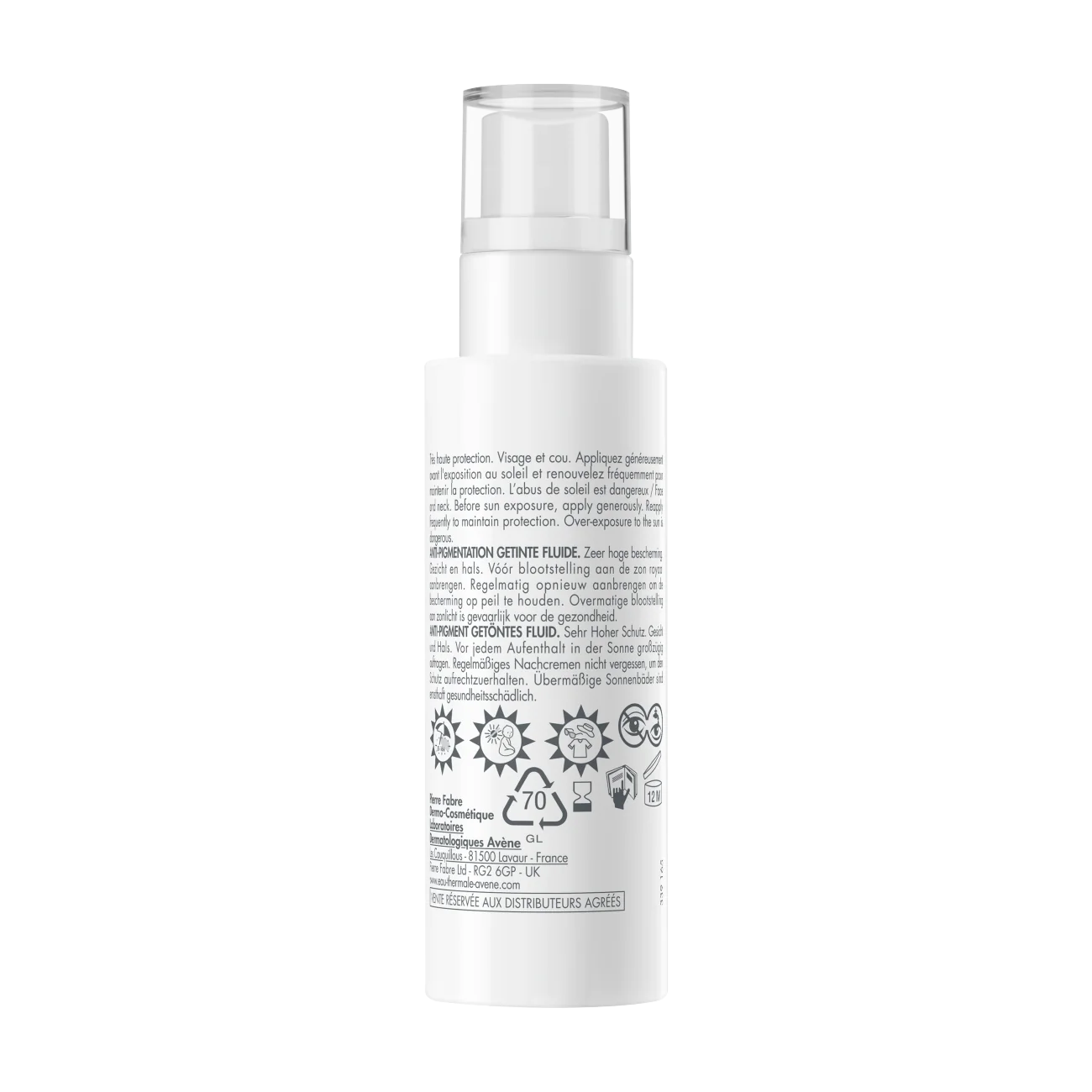 Avène Bardzo wysoka ochrona przeciwsłoneczna koloryzujący fluid przeciw przebarwieniom SPF 50+, 40 ml