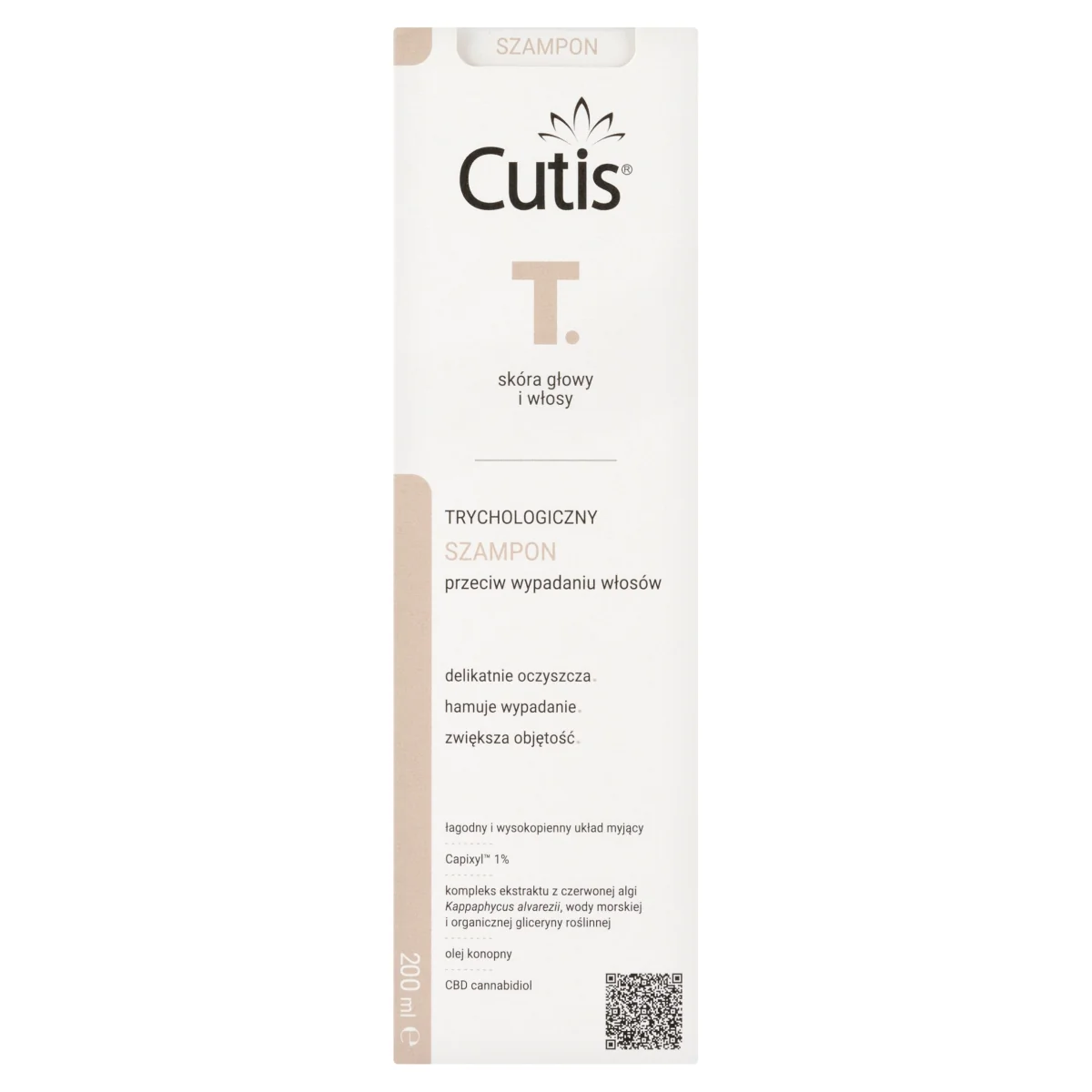 Cutis® T. trychologiczny szampon przeciw wypadaniu włosów, 200 ml