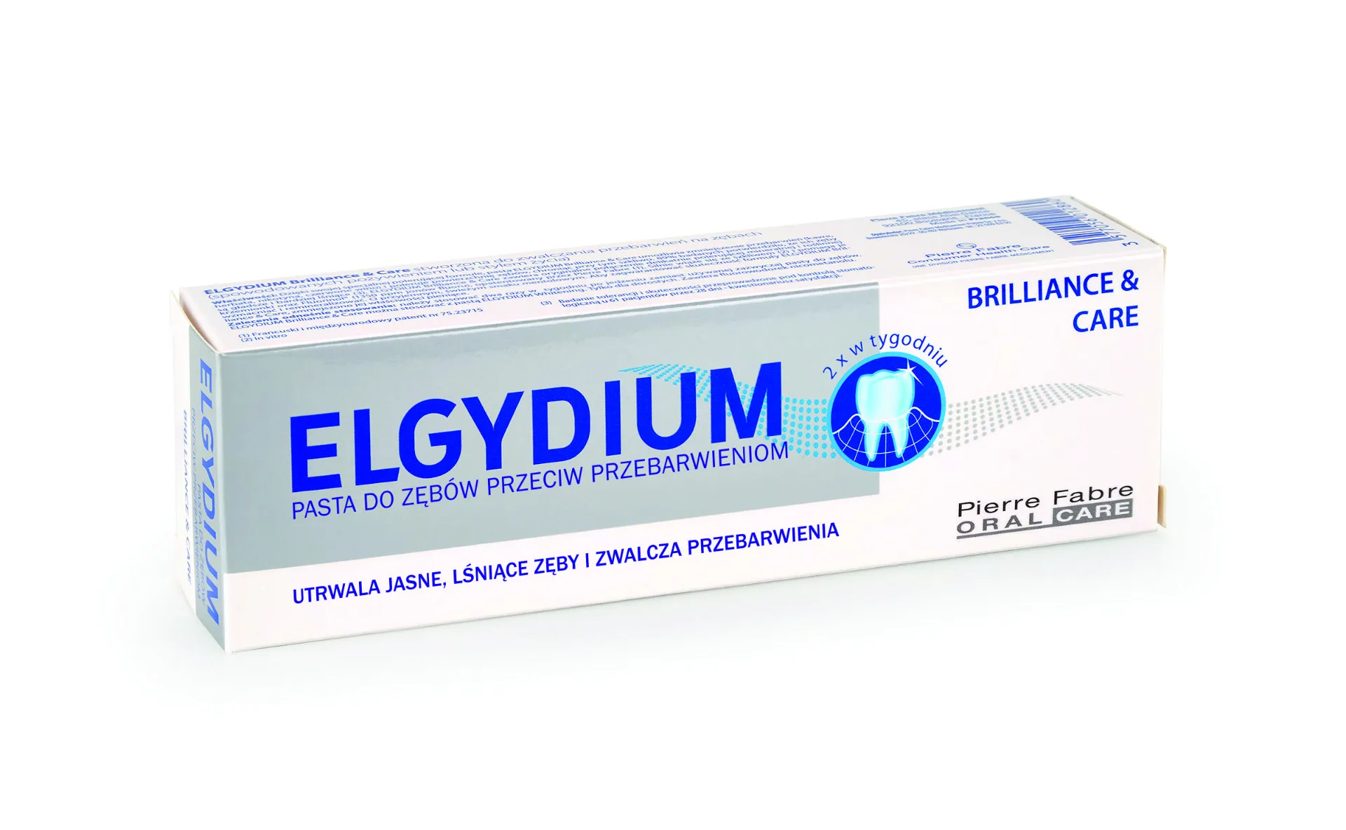 Elgydium Brilliance & Care, pasta do zębów, przeciw przebarwieniom, 30 ml